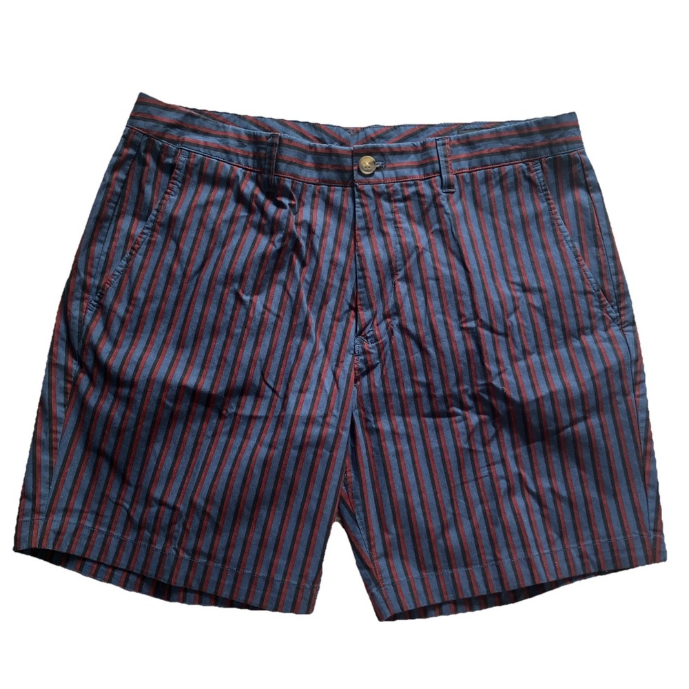Bonobos Shorts Men's Size 36 Waist‎ 7" Inseam Performance Stripe Blue Black